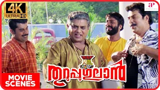 Thuruppugulan Malayalam Movie | Mammootty | Jagathy | Mammootty comes to meet Sneha on an elephant