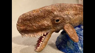 Creations in Clay - Livyatan Prehistoric Whale - Clay tutorial for beginners Part 1 of 2