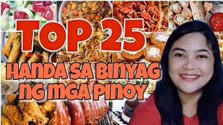 ᥫ᭡ TOP 25 mga sikat na HANDA SA BINYAG ng mga PINOY | MASASARAP NA PAGKAIN SA BINYAGAN