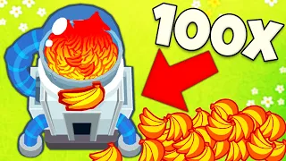 HACKER VS HACKER 100X HYPERSONIC BANANA FARM  (Bloons TD Battles)