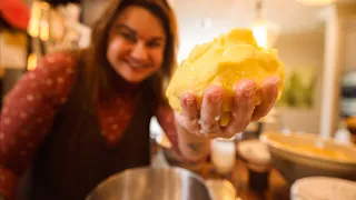 Making BUTTER from our dairy cow's milk