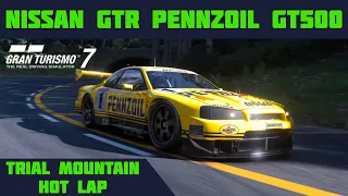 Gran Turismo 7 - Nissan GTR Pennzoil GT500 - Trial Mountain Hot Lap