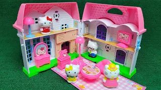 6 minutes of Satisfying with Unboxing Hello Kitty Doll House Set Video ASMR