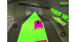 ROBLOX Ultimate Slide Box Racing escaping the sewers