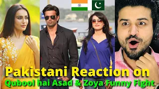 REACTION on Qubool Hai Asad and Zoya funny fight 😝😜 | Surbhi Jyoti | Reaction Vlogger
