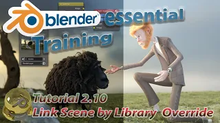 2.10 Link Scenes by Library override || Blender Essential Training || Full Course