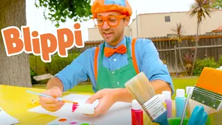 Learning Art's and Crafts With Blippi | Art Videos For Kids | Educational Blippi Videos
