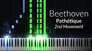 Beethoven - Pathetique 2nd Movement (Opus 13 No. 8) [Piano Tutorial]