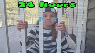 24 Hours In Jail Not Box Fort Jail! 24 Hours With No Lol Dolls!