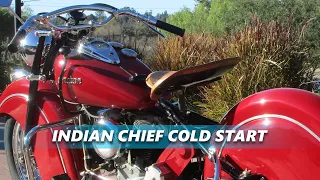 1948 Indian Chief Cold Start