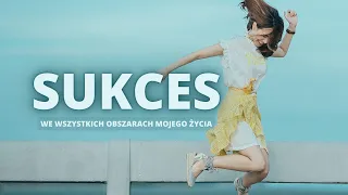 SUKCES  | Afirmacje na noc 🌜 | deszcz + 396 Hz (czakra podstawy) + czarny ekran do snu