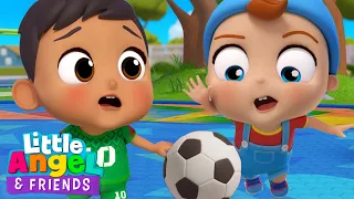 Baby John and Manny's World Cup Soccer Special | Little Angel And Friends Kid Songs