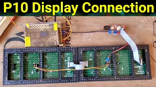 P10 Display Connection || P10 Sign Board Connection || 0.5ft × 2 ft P10 Display Connection