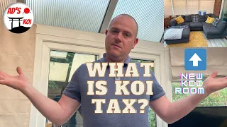 What is koi tax?? 💰💰Tds readings and koi room coming along #koipond