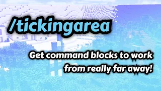 Making command blocks work from any distance! (/tickingarea) [TUTORIAL] | Minecraft Bedrock Edition