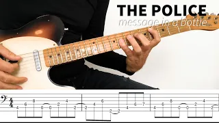 THE POLICE - Message In A Bottle - guitar lesson with TABs