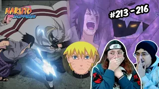 El equipo 7 se enfrenta a Sasuke 🤯💔 | Reacción Shippuden Caps 213-216 🦊🔥