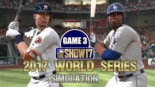 MLB The Show 17 | 2017 World Series Game 3 Dodgers vs Astros Simulation