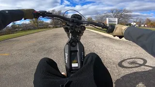 Learning How To Wheelie A Surron. Wheelie Progression Day 2