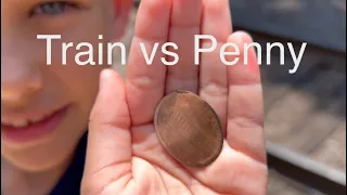 Train vs Penny - The Penny Train Trick