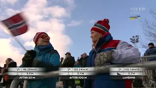 Johann André Forfang - 243 m - SFWCH Vikersund 11.03.2022 (trial) - AMAZING JUMP