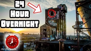 (SECURITY) 24 HOUR OVERNIGHT CHALLENGE in GIANT ABANDONED FACTORY