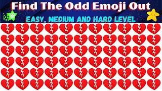 HOW GOOD YOUR EYES ARE | Find The Odd Emoji Out | Find The Difference  Puzzle Quiz #92