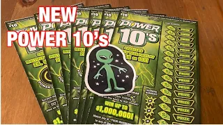 New Power 10’s Tickets‼️ California Lottery Scratchers🤞🍀🍀🍀