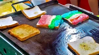 RAINBOW CHEESE TOAST - Chinese Street Food Hunter