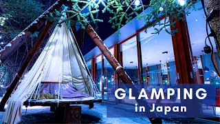 Resort GLAMPING for only 60 USD??!! Stay at the snowy "BEB5" in Karuizawa, Nagano with me!!!