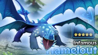 Infamous Flamelout — 5-Star Premium Blue Singetail | Dragons: Titan Uprising