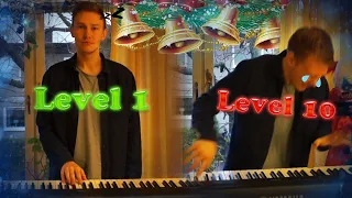 10 Levels of Jingle Bells: On Piano