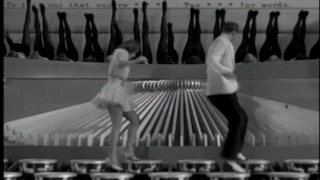 Ruby Keeler Taps on Giant Typewriter, 1937