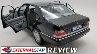 Mercedes S-Class S600 W140 (1997) Black 1:18 Norev | Review