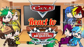 Pixar Cars React to Lighting McQueen's Racing Academy (From my World Ofc) | Gacha Club