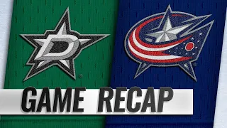 Blue Jackets net four goals in win against Stars