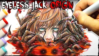 "Eye of The Storm" EYELESS JACK Origin 👁 (Creepypasta Story + Drawing)