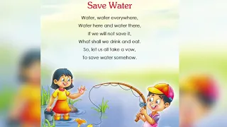 Save water - Water water everywhere song