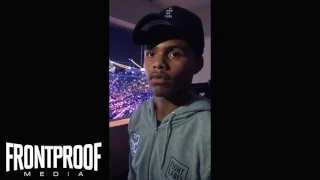 Shakur Stevenson talks about his pro debut win