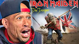 Rapper FIRST time REACTION to Iron Maiden The Trooper LIVE!