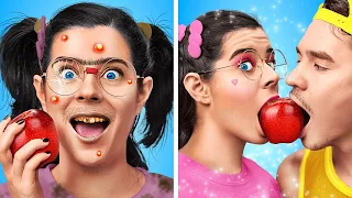 De NERD a POPULAR | Transformación de belleza con dispositivos virales por Las La Vida Juegos