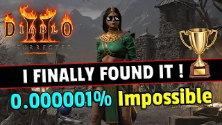 It took me 20 years to find the RAREST unique item !! Diablo 2 resurrected