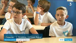 Une rentrée en 6ème heureuse pour Gabriel