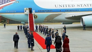 Goodbye Obama: Former President Obama Departing from Washington on Presidential Aircraft VC-25