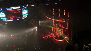 Friday Night Smackdown! 10/4/2019 Brock Lesnar live entrance with pyro