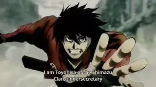 Drifters Anime - Toyohisa Shimazu Kills Naomasa- |Uncensored,HD|