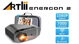 Latest Dynamic Artlii Energon 2 1080p Projector Bluetooth WiFi Miracast Airplay