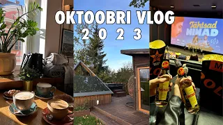 OKTOOBRI VLOG 2023 (üllatame Mõnnaka fänne, Mäe-Kolga talu, ülikoolielu)