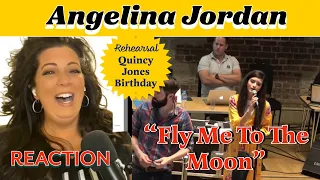 ANGELINA JORDAN "FLY ME TO THE MOON" QUINCY JONES BIRTHDAY REHEARSAL | REACTION VIDEO