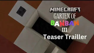 Minecraft Garten Of Banban 3 Teaser Trailer